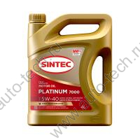 Масло моторное синтетическое PLATINUM 5W40 API SN/CF 4л SINTEC 801941