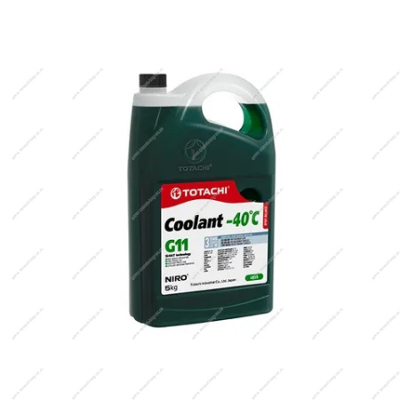 Жидкость охлаждающая низкозамерзающая TOTACHI NIRO COOLANT Green -40C G11 5кг Totachi 43205